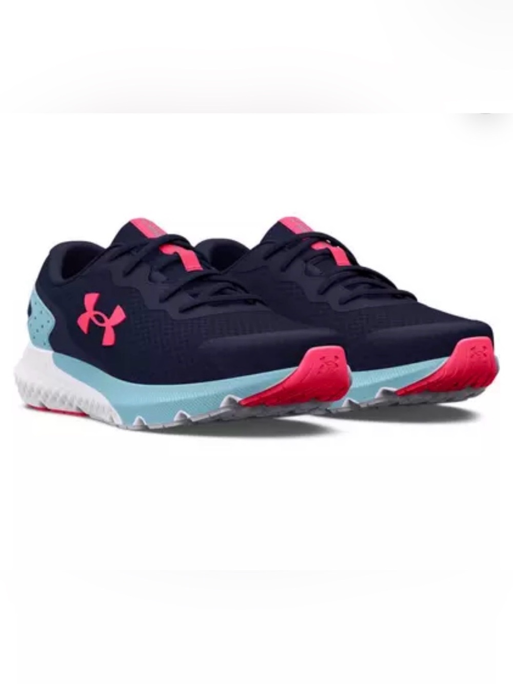 Under Armour Girls' Grade School UA Charged Rogue 3 Shoes Midnight Navy Sz 6Y